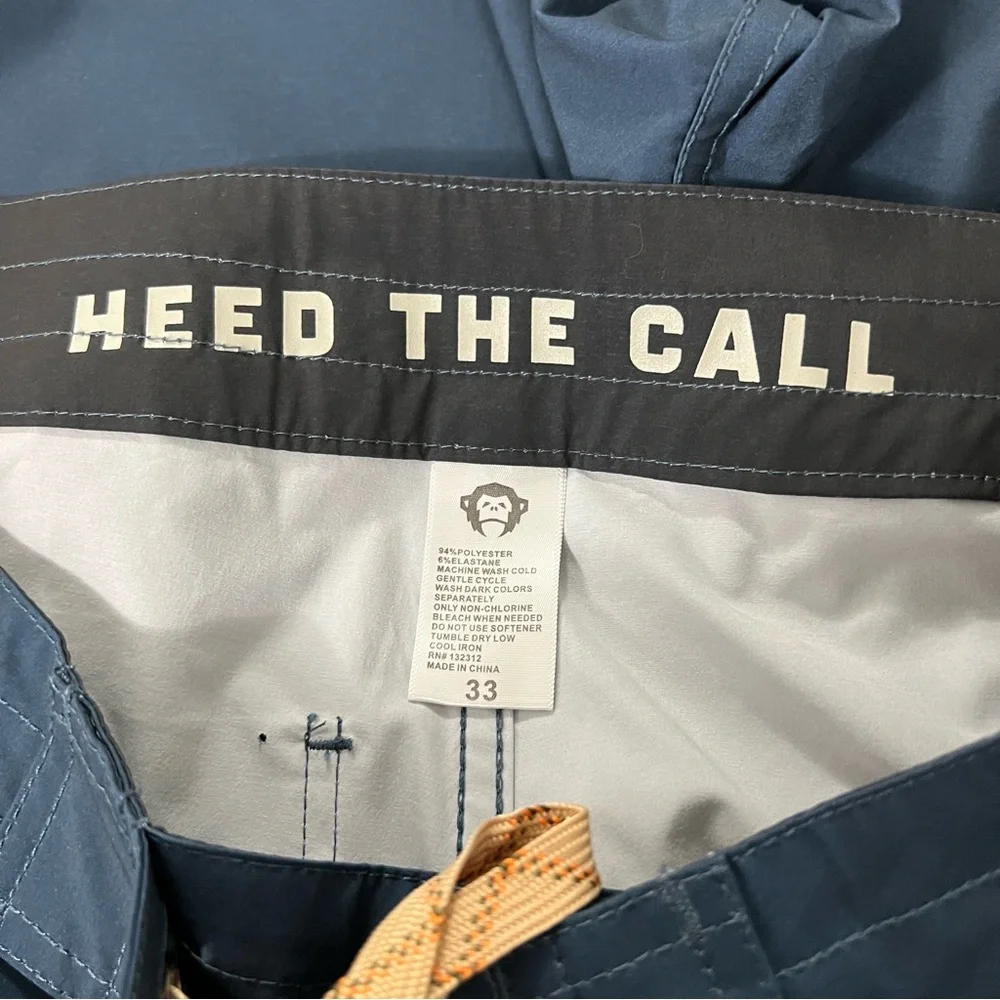 Howler Brothers Heed the Call Chargers Boardshorts Size 33